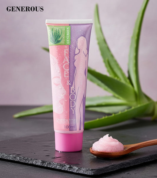 Face and Body Brightening & Exfoliating Cleansing Gel Scrub – 100g