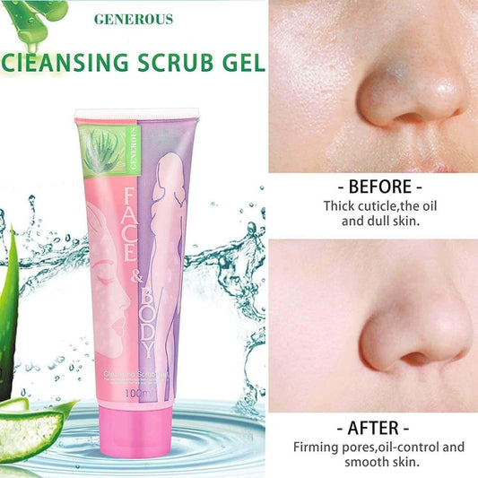 Face and Body Brightening & Exfoliating Cleansing Gel Scrub – 100g
