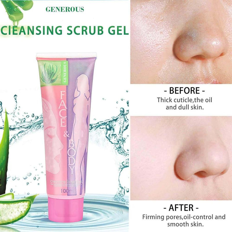 Face and Body Brightening & Exfoliating Cleansing Gel Scrub _100g
