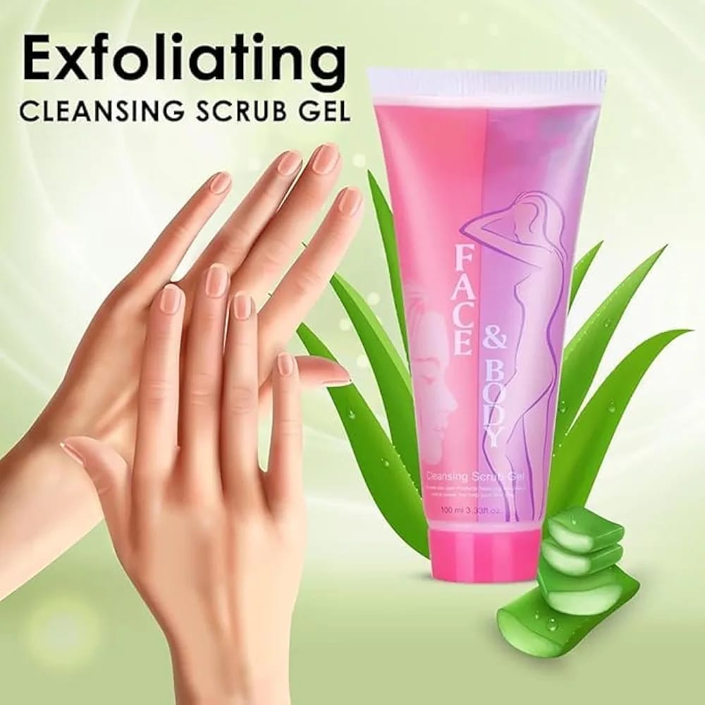Face and Body Brightening & Exfoliating Cleansing Gel Scrub – 100g