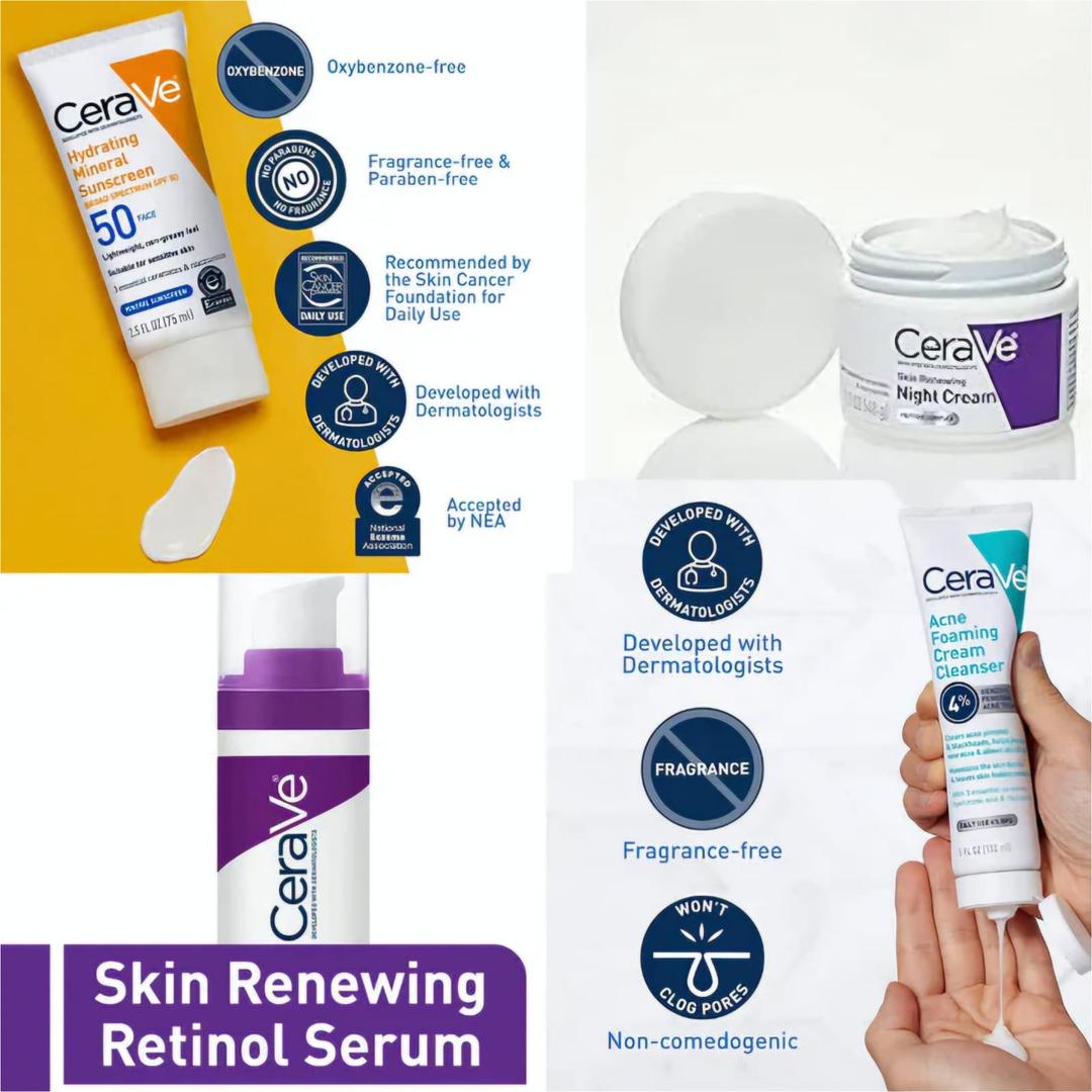 CeraVe 4-in-1 Complete Skincare Bundle